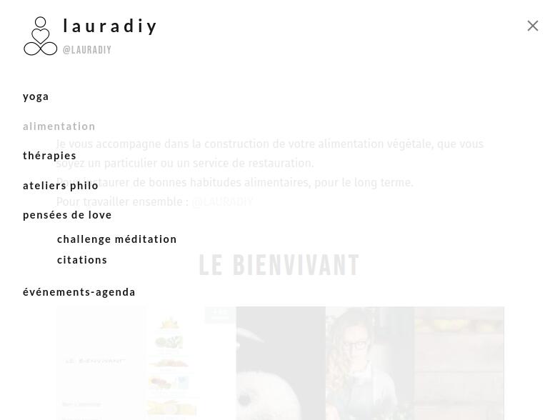 Lauradiy et Le Bienvivant, sites internet réalisés le Cabinet d'éthikmologie